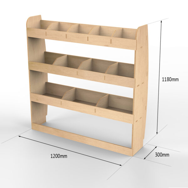 Étagère utilitaire pour Volkswagen Caddy L2 (Maxi) 2004-20 Étagère rangement arrière côté passager du fourgon – Image 3