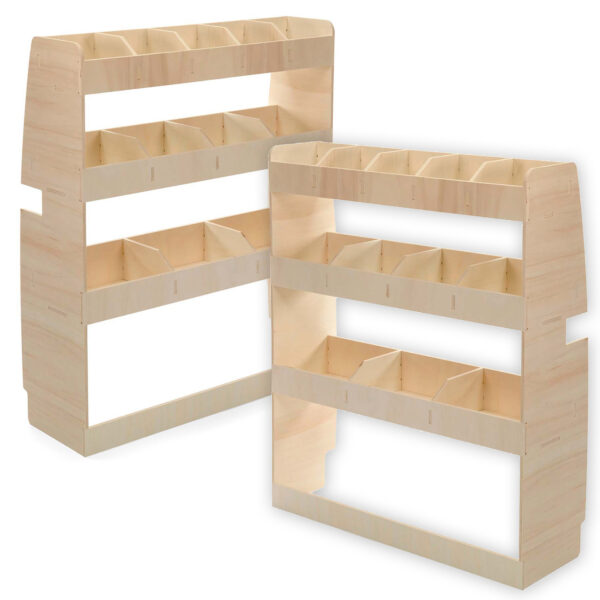 Étagère utilitaire pour Ford Transit Custom L1, 2012-23 Étagères rangements arrière doubles – Image 4