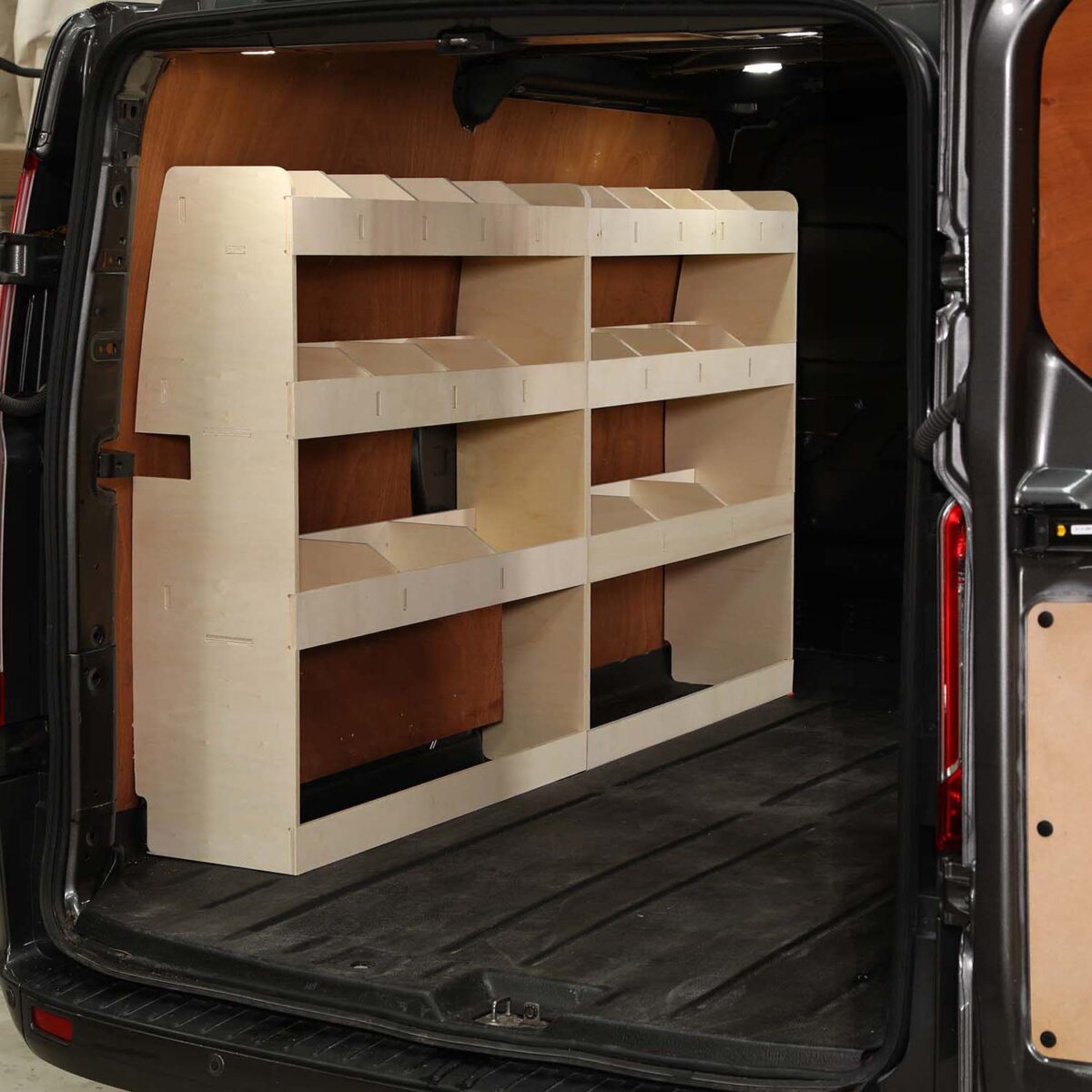 Étagère utilitaire pour Ford Transit Custom L1, 2012-23 Étagères rangements intégrales côté conducteur du fourgon – Image 1