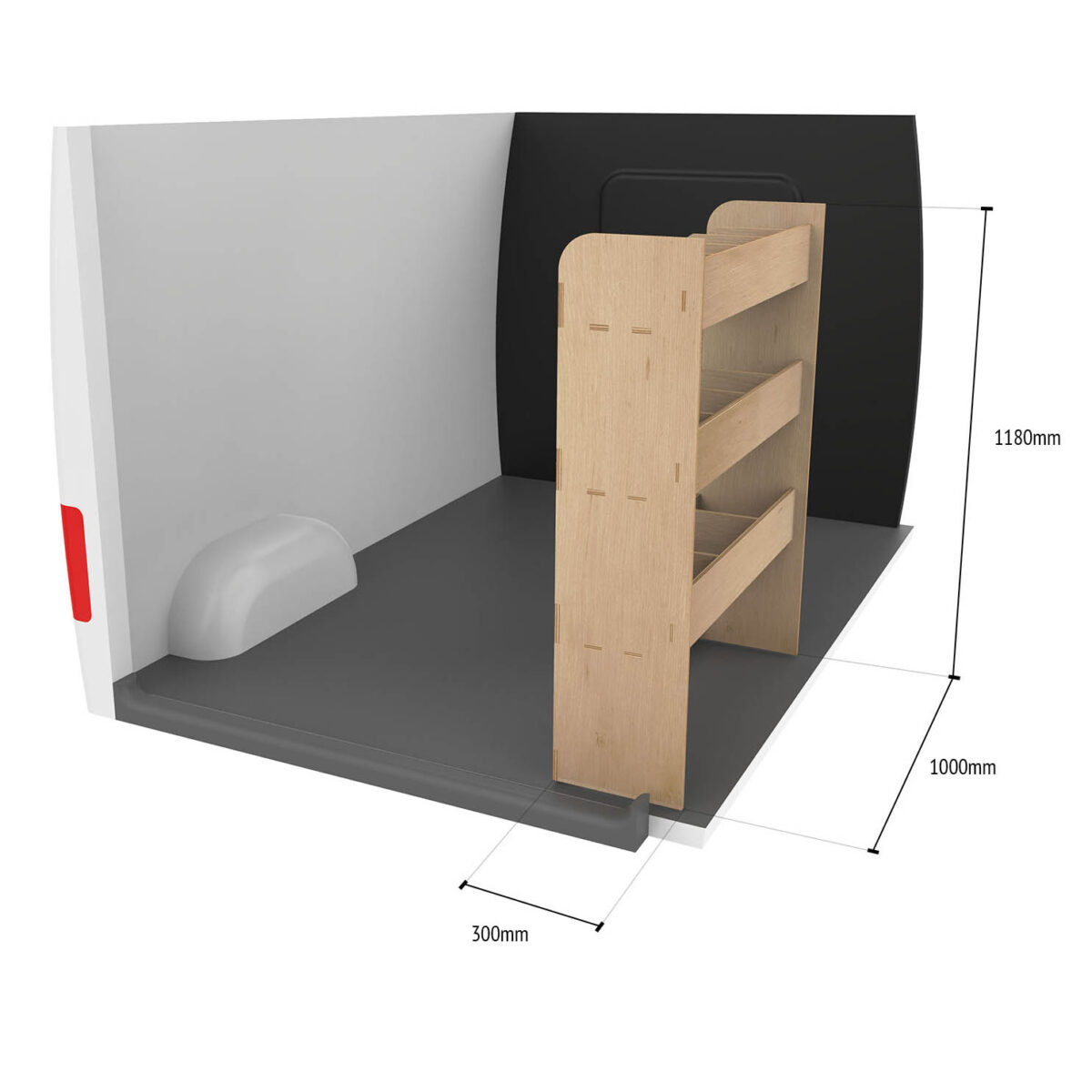 Étagère utilitaire pour Mercedes Vito L2 2003-23 Étagère rangement arrière côté passager du fourgon – Image 8