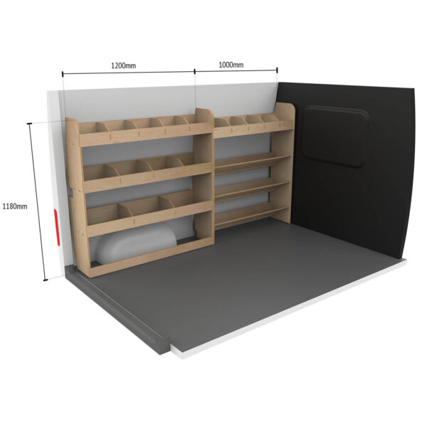 Étagère utilitaire pour Citroen Jumpy L3 (XL) 2016+ Étagère rangement pour boîte à outils et arrière – Image 8