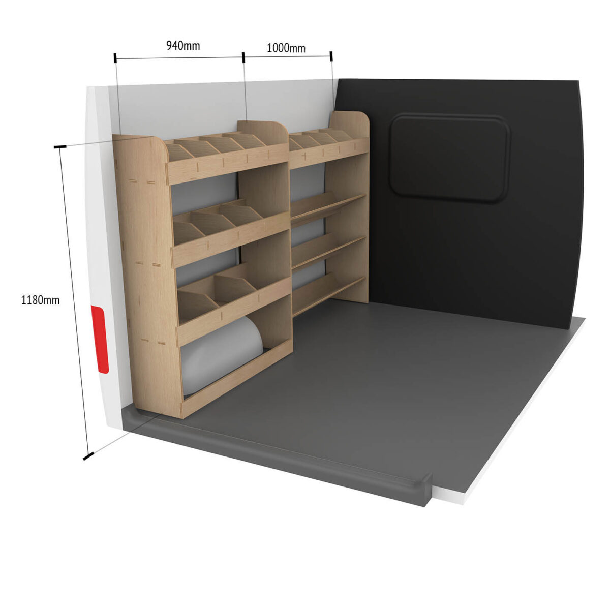 Étagère utilitaire pour Fiat Scudo Standard, 2022+ Étagère rangement pour boîte à outils et arrière – Image 10