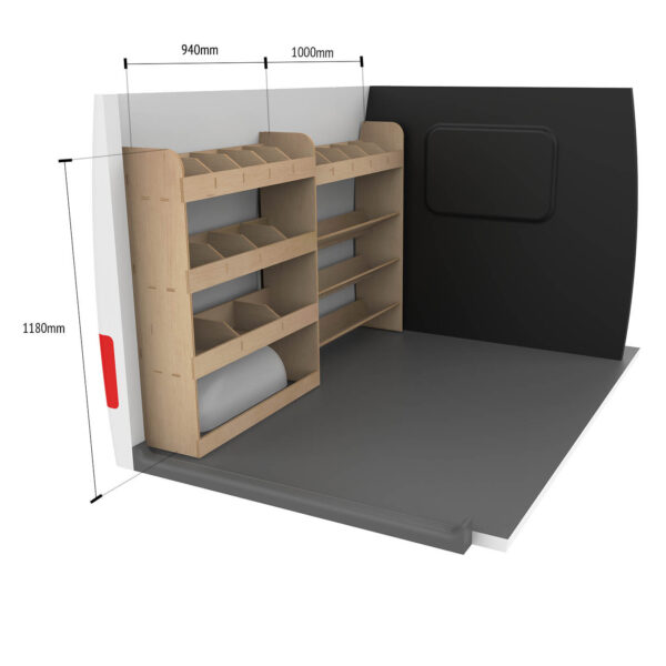Étagère utilitaire pour Fiat Scudo Standard, 2022+ Étagère rangement pour boîte à outils et arrière – Image 10
