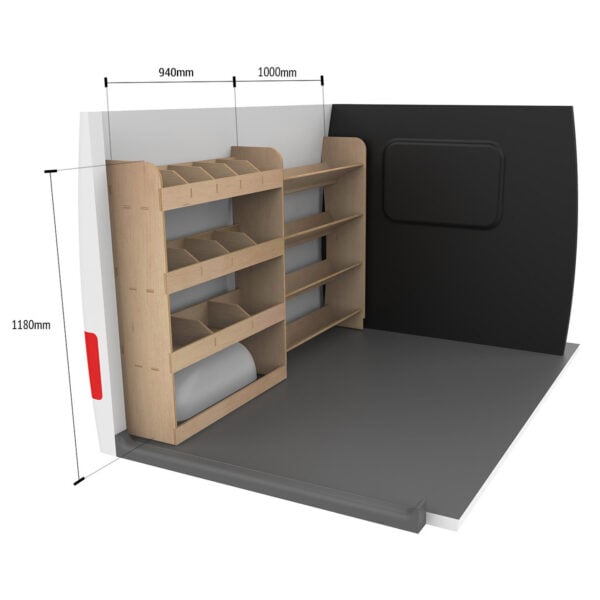 Étagère utilitaire pour Renault Trafic L1, 2001-14 Étagère rangement pour boîte à outils et arrière – Image 8