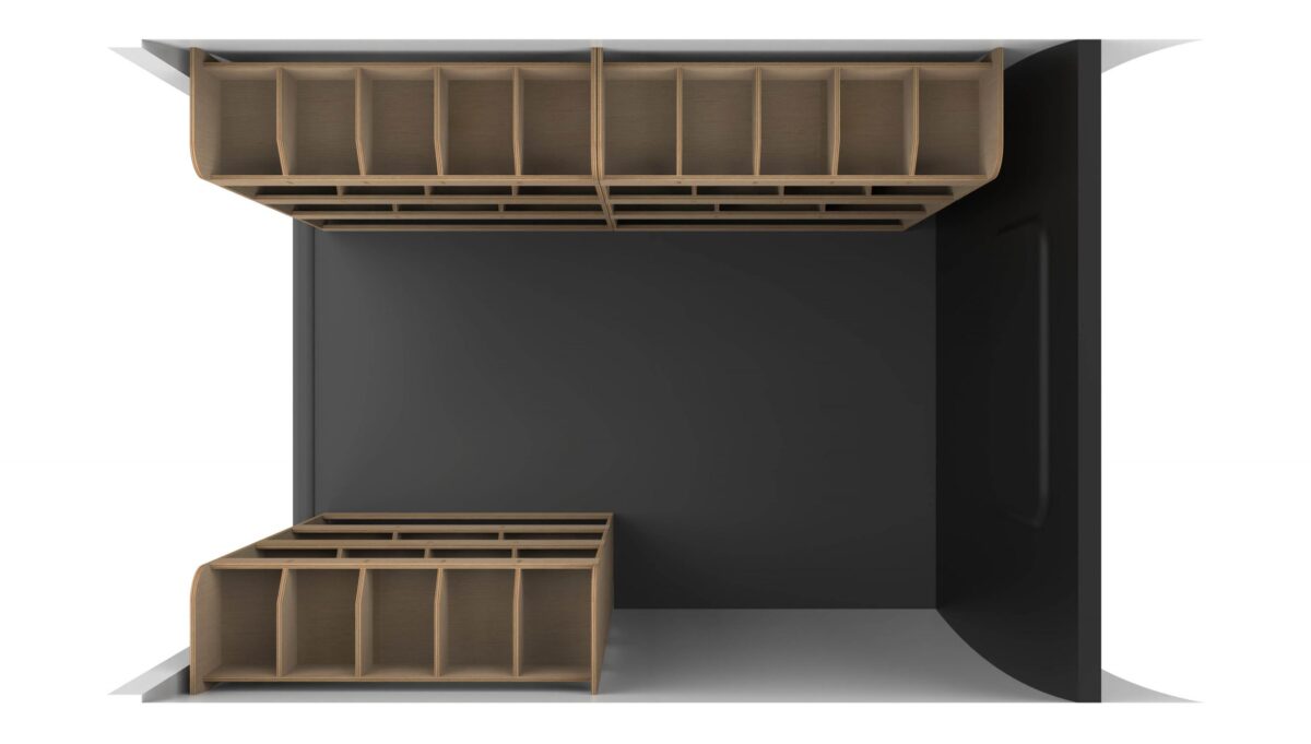 Étagère utilitaire pour Ford Transit Custom L2, 2012-23 Unités de rayonnage triple – Image 9