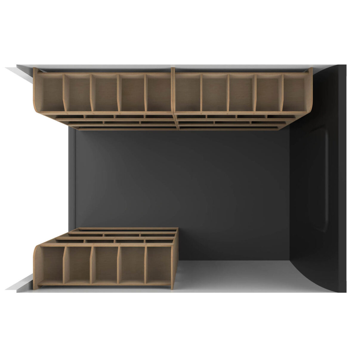 OSFOSRNSR_3.jpg Étagère utilitaire pour Peugeot Expert L2, 2016+ Unités de rayonnage triple – Image 6