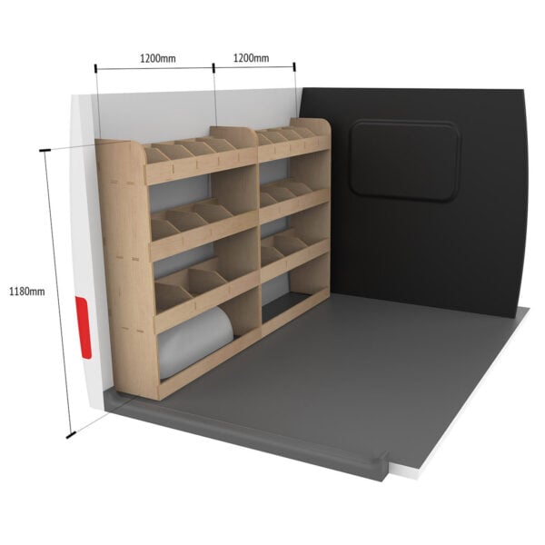 Étagère utilitaire pour Peugeot Expert L3, 2016+ Étagères rangements intégrales côté conducteur du fourgon – Image 8