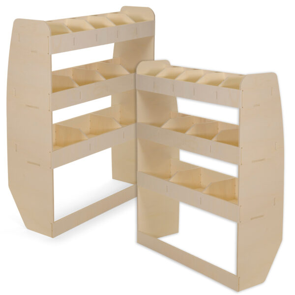 Étagère utilitaire pour Volkswagen Transporter T6 L1, 2015-24 Étagères rangements arrière doubles – Image 3