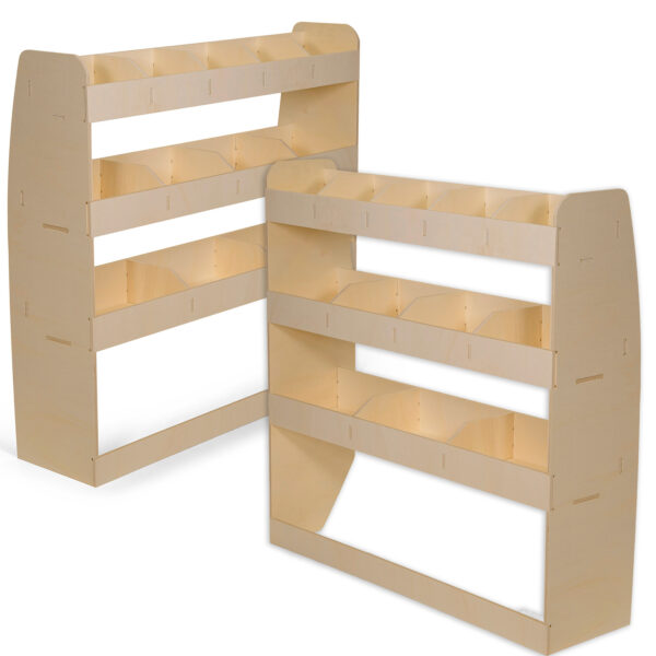 Étagère utilitaire pour Volkswagen Transporter T5 L2, 2003-15 Étagères rangements arrière doubles – Image 4