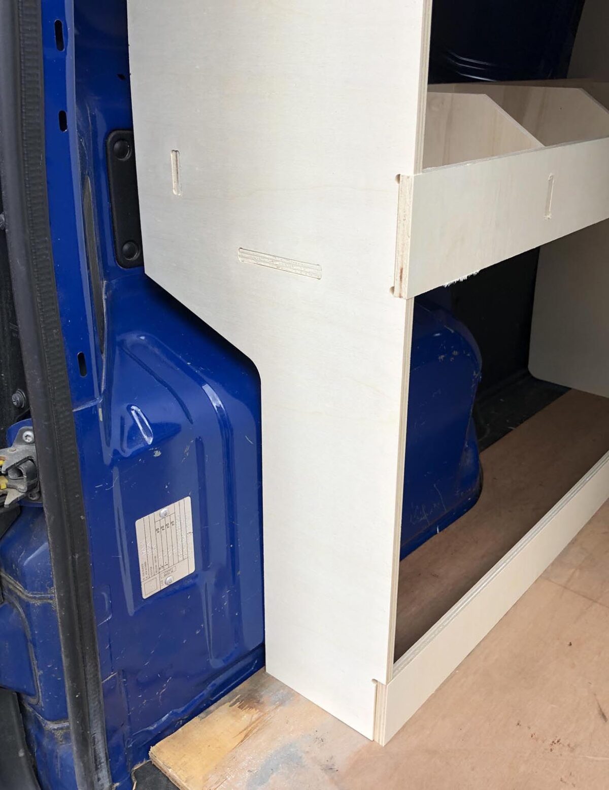 Étagère utilitaire pour Peugeot Bipper 2008-17 Étagère rangement côté conducteur du fourgon – Image 3