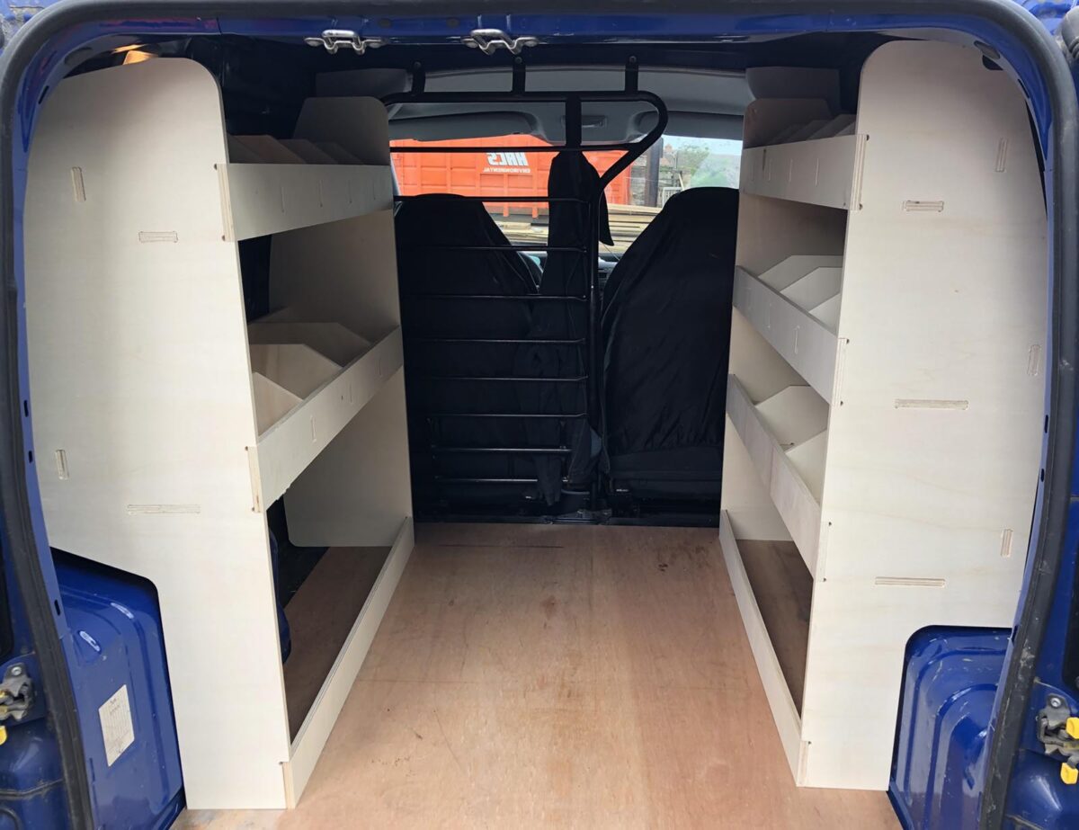 Étagère utilitaire pour Fiat Fiorino 2008-24 Étagères rangements arrière doubles – Image 1