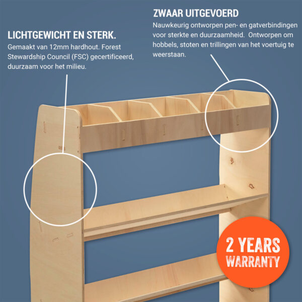 Étagère utilitaire pour Volkswagen Transporter T6 L1 et L2, 2015-24 Étagère rangement pour boîte à outils – Image 7