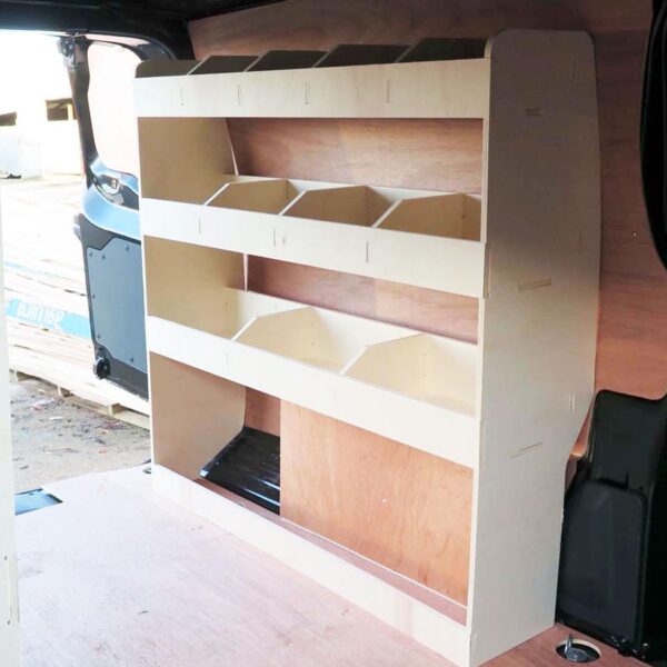 Étagère utilitaire pour Renault Trafic L2, 2001-14 Étagères rangements arrière doubles – Image 3