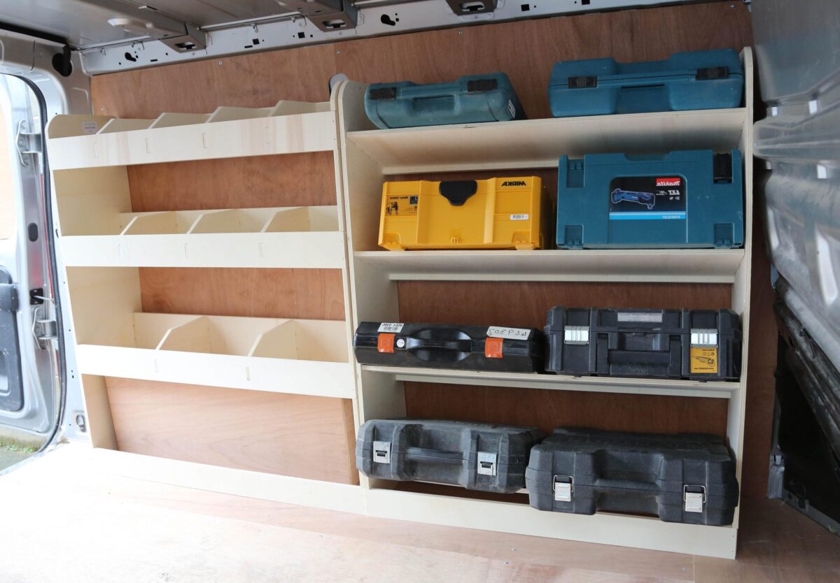 Étagère utilitaire pour Renault Trafic L1, 2001-14 Étagère rangement pour boîte à outils et arrière – Image 2