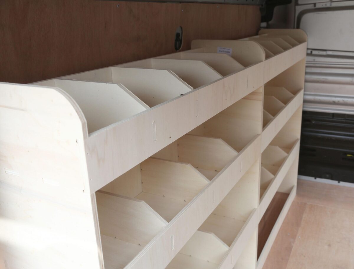 Étagère utilitaire pour Renault Trafic L1, 2001-14 Étagères rangements intégrales côté conducteur du fourgon – Image 2