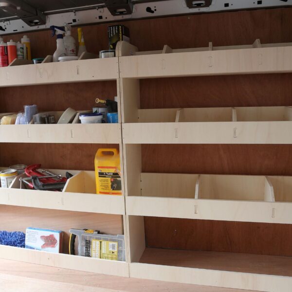 Étagère utilitaire pour Renault Trafic L1, 2001-14 Étagères rangements intégrales côté conducteur du fourgon – Image 4