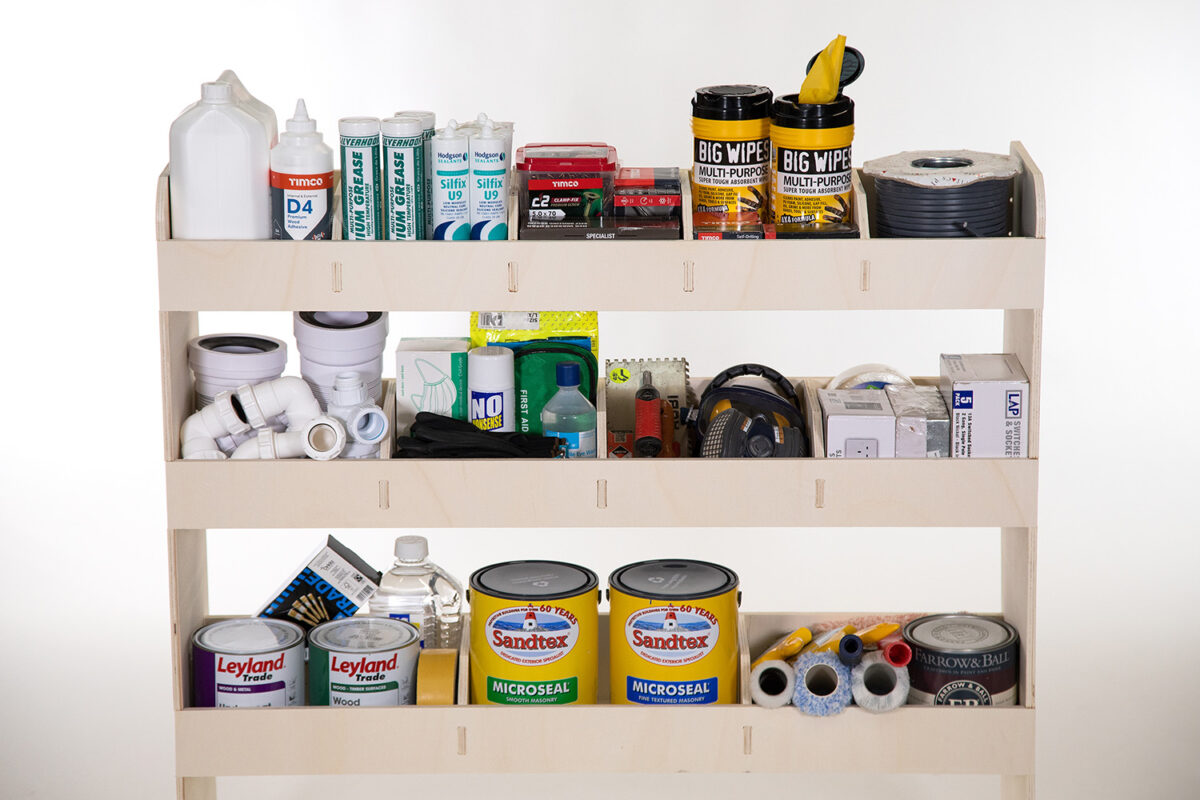 Étagère utilitaire pour Peugeot Expert L3, 2016+ Étagère rangement arrière côté conducteur du fourgon – Image 6