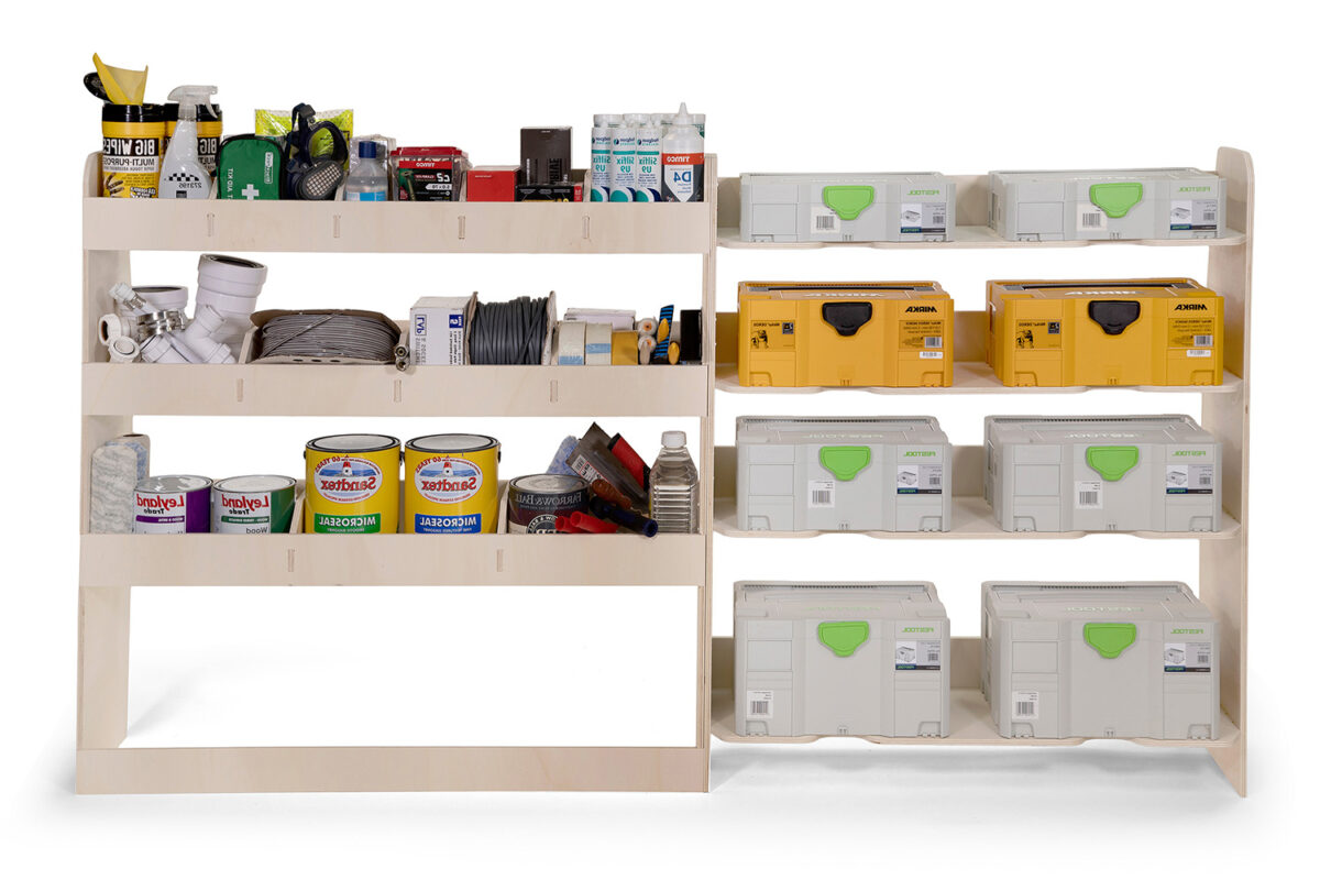 Étagère utilitaire pour Volkswagen Transporter T5 L2, 2003-15 Étagère rangement pour festool et arrière – Image 7