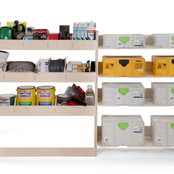 Étagère utilitaire pour Volkswagen Transporter T5 L2, 2003-15 Étagère rangement pour festool et arrière – Image 7