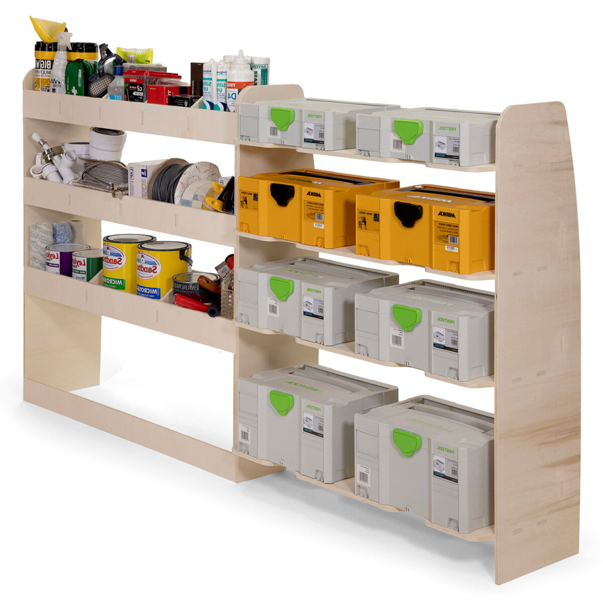 Étagère utilitaire pour Volkswagen Transporter T5 L2, 2003-15 Étagère rangement pour festool et arrière – Image 5