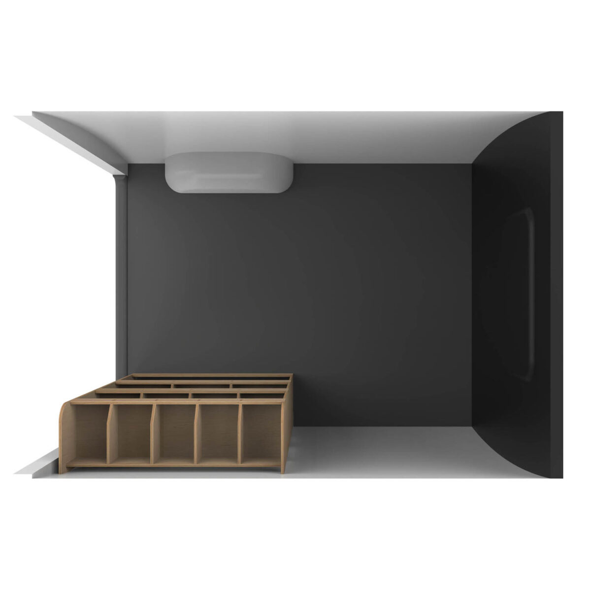 Étagère utilitaire pour Renault Trafic L1, 2015+ Étagère rangement arrière côté passager du fourgon – Image 11