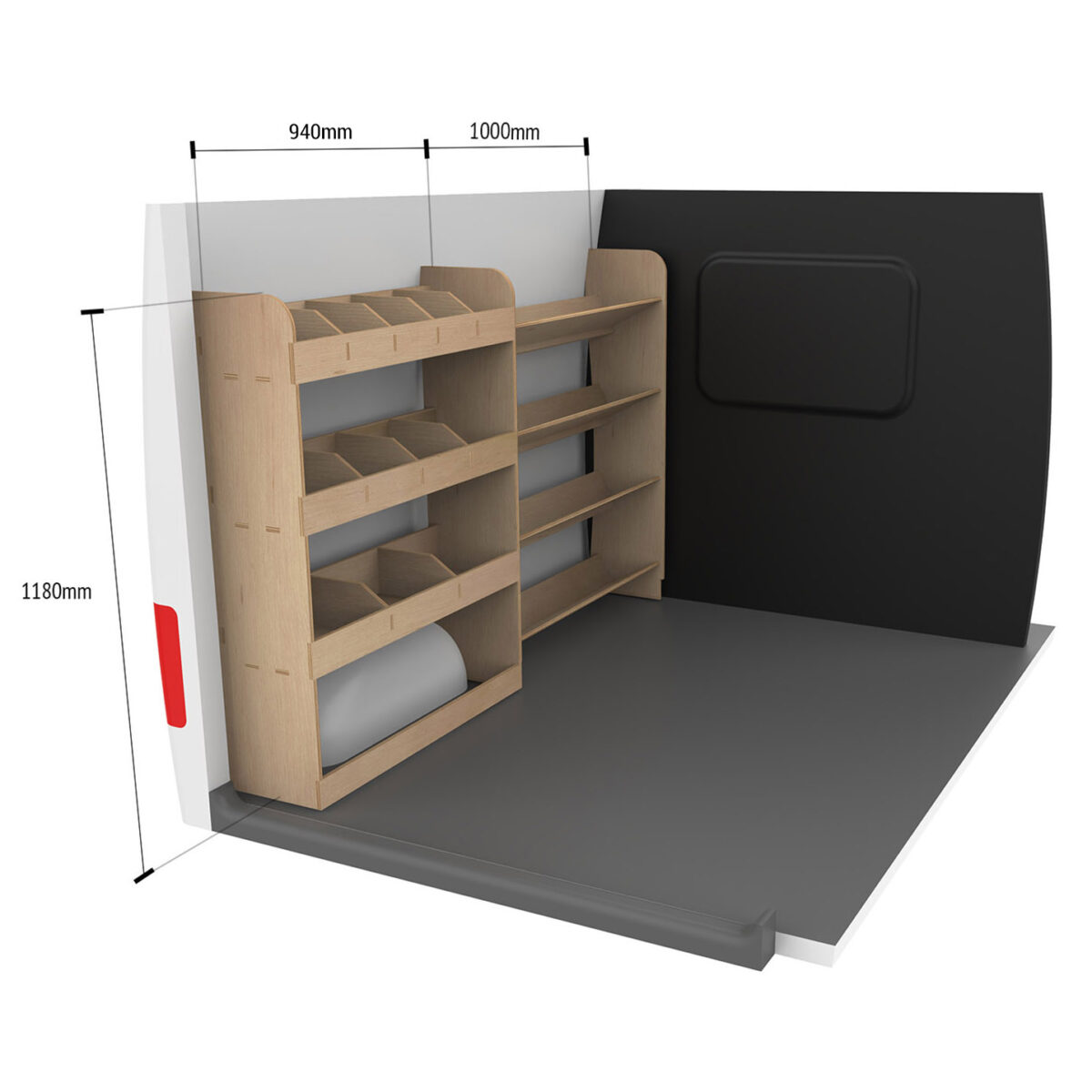 Étagère utilitaire pour Renault Trafic L1, 2015+ Étagère rangement pour boîte à outils et arrière – Image 10
