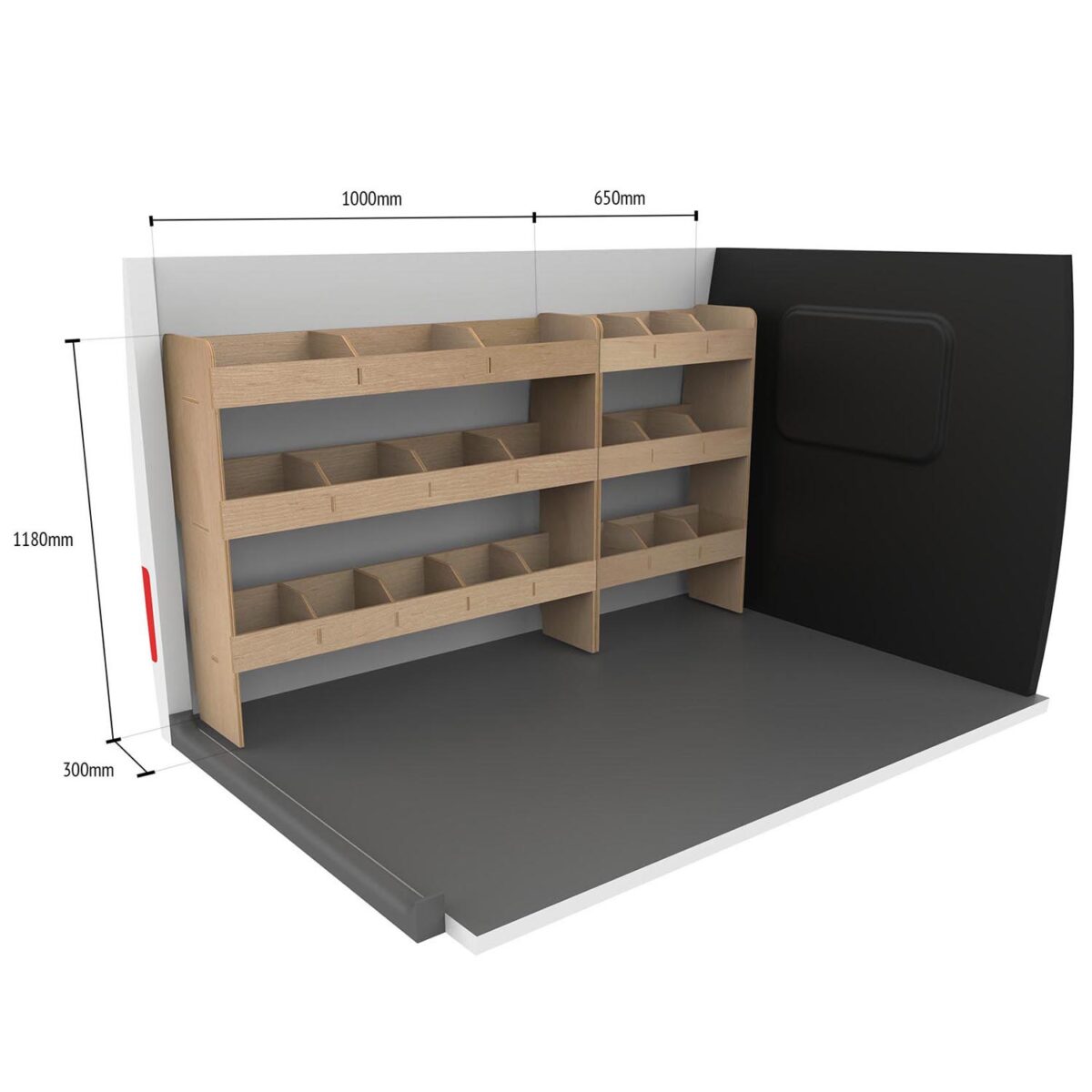 Étagère utilitaire pour Opel Combo L2, 2019+ Étagères rangements intégrales côté conducteur du fourgon – Image 5