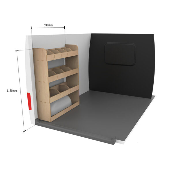Étagère utilitaire pour Fiat Scudo Standard, 2022+ Étagère rangement arrière côté conducteur du fourgon – Image 8