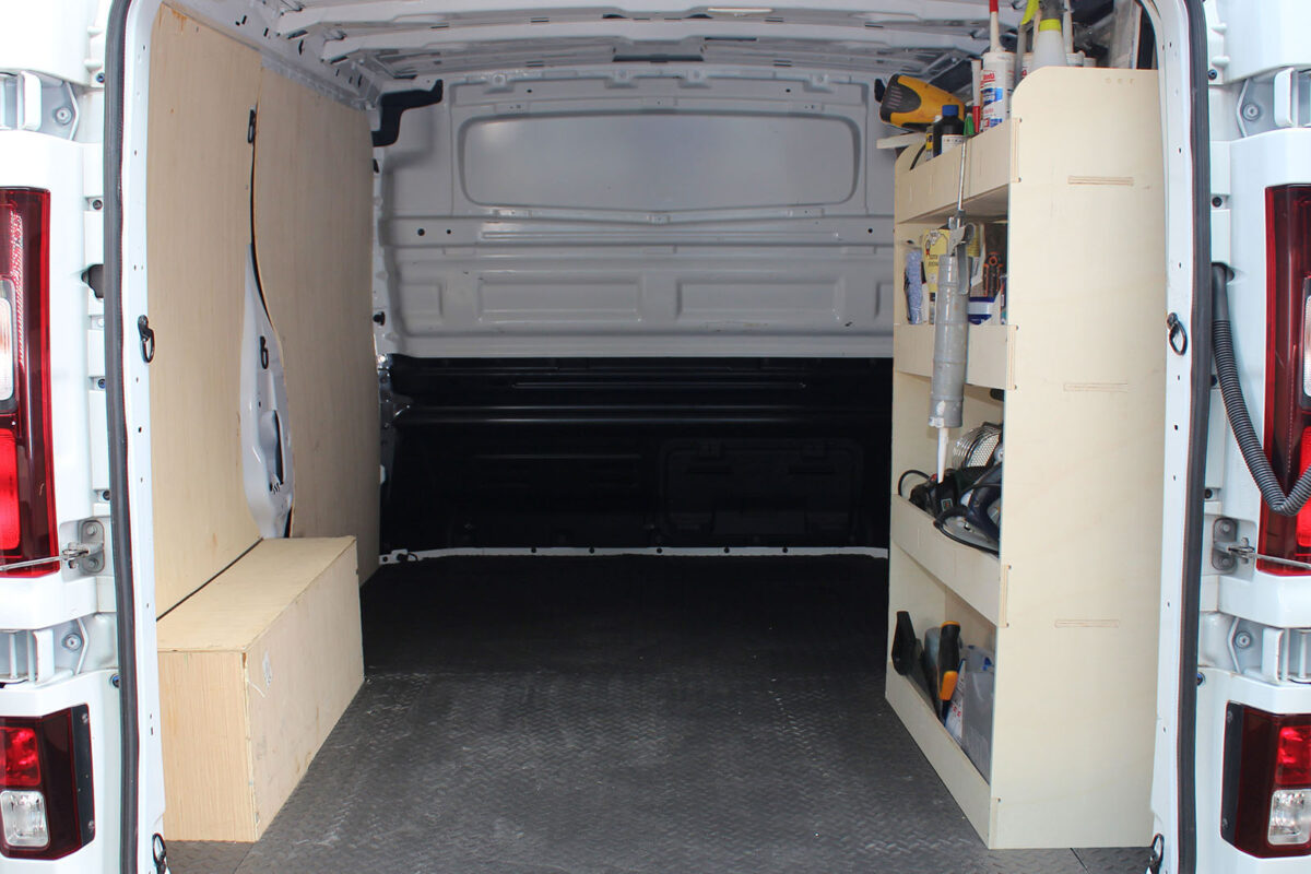 Étagère utilitaire pour Renault Trafic L2, 2015+ Étagère rangement arrière côté passager du fourgon – Image 2