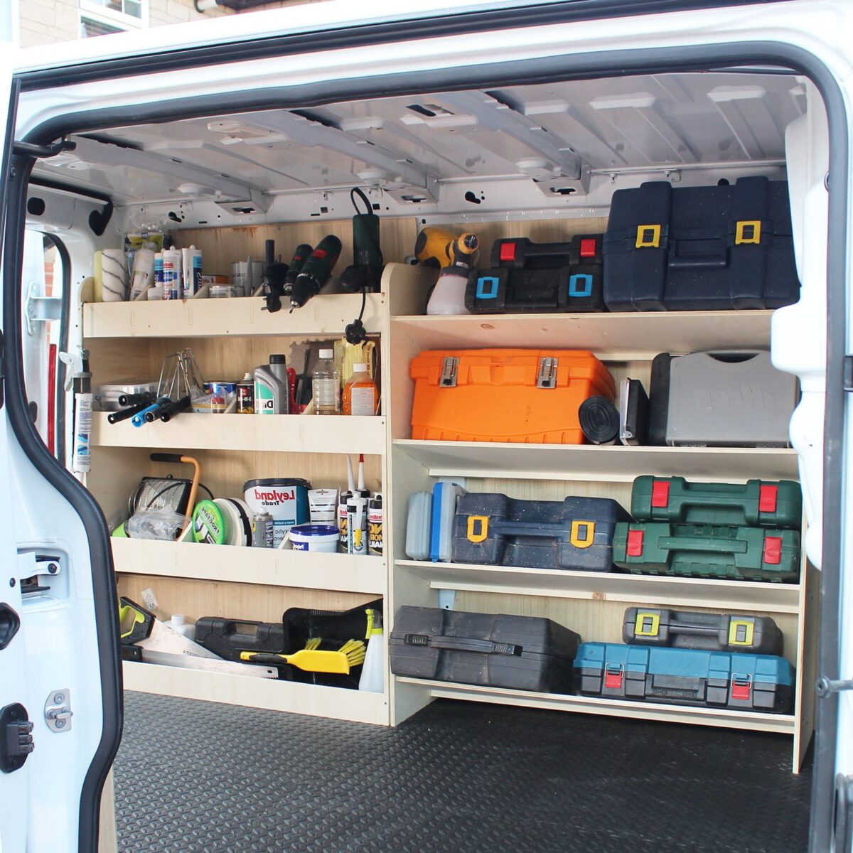 Étagère utilitaire pour Renault Trafic L1, 2015+ Étagère rangement pour boîte à outils et arrière – Image 1