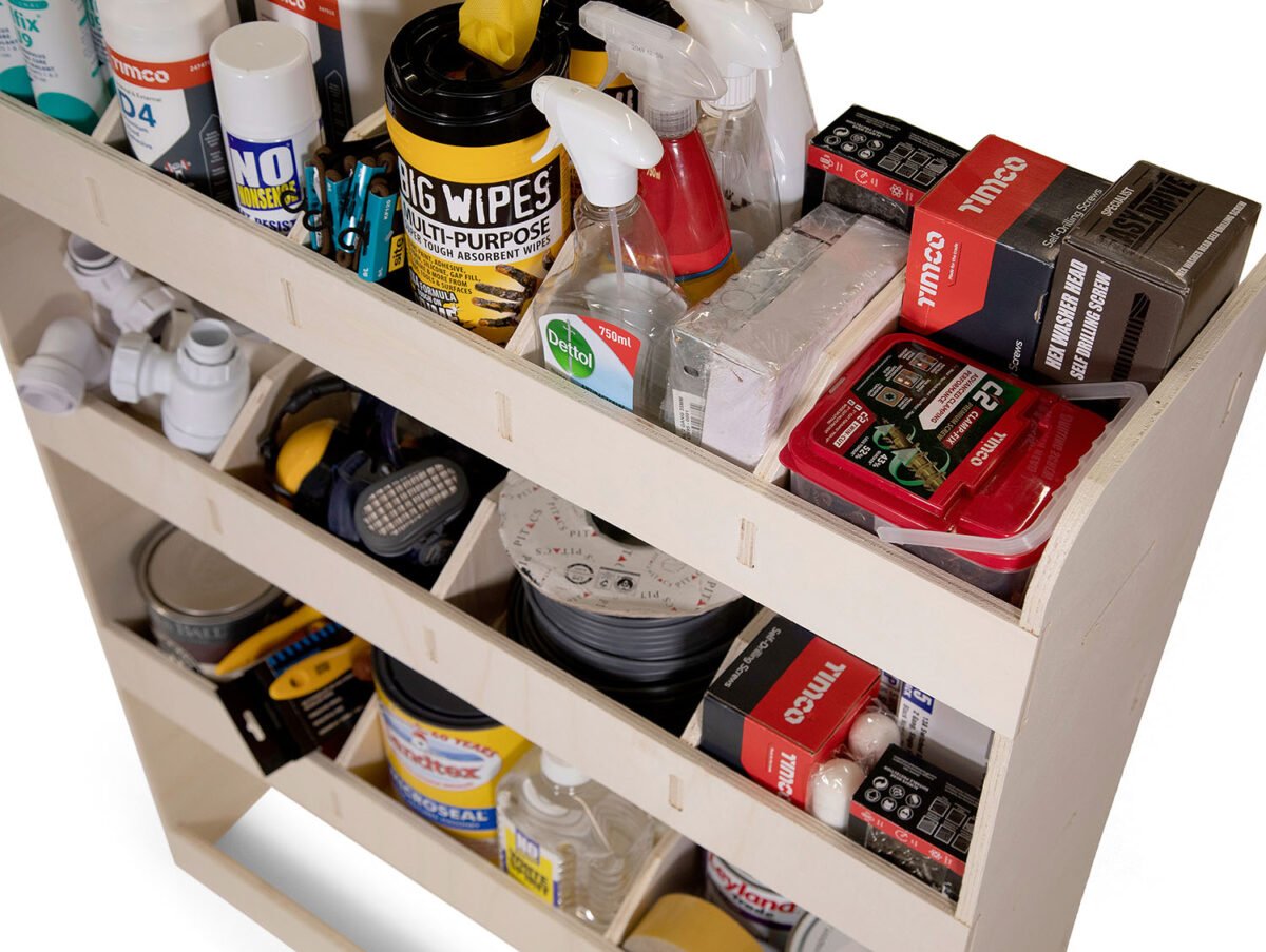 Étagère utilitaire pour Fiat Scudo Standard, 2022+ Étagère rangement arrière côté conducteur du fourgon – Image 6