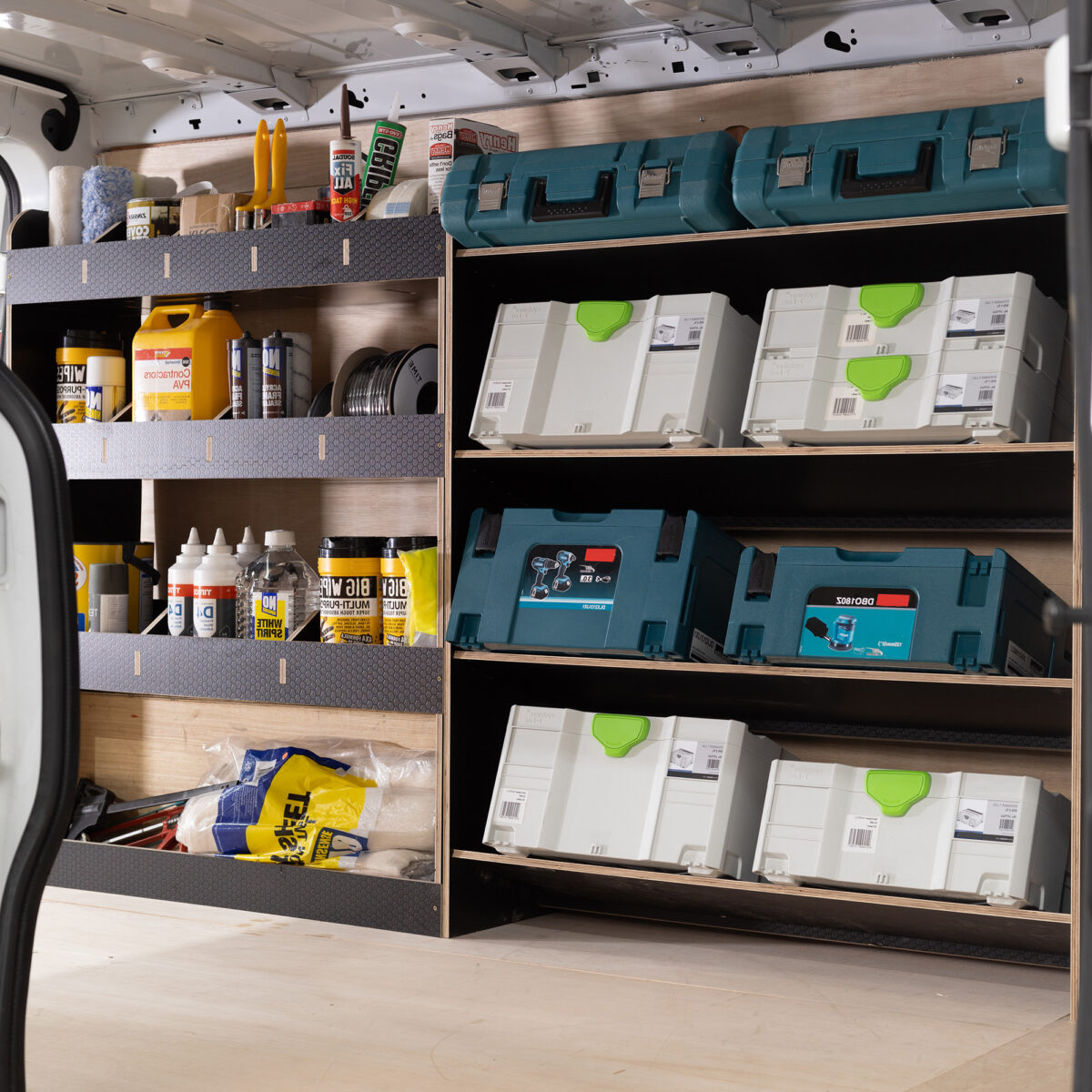Renault Trafic L1 2015+ Panneau Phénolique Étagère pour boîte à outils et arrière – Image 1