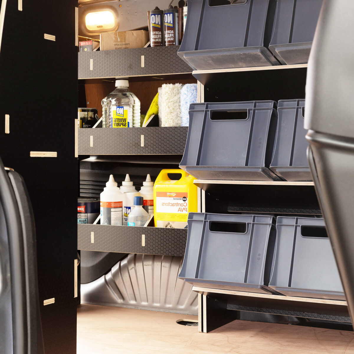 Fiat Doblo L1 2022+ Panneau Phénolique Unités de rayonnage triple – Image 3