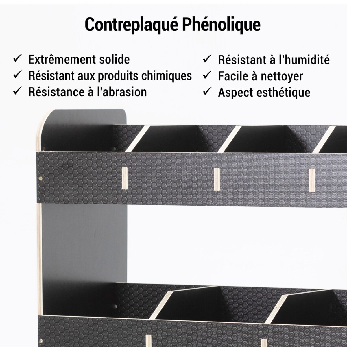 Renault Trafic L1 2015+ Panneau Phénolique Étagère arrière côté passager pour fourgon – Image 4