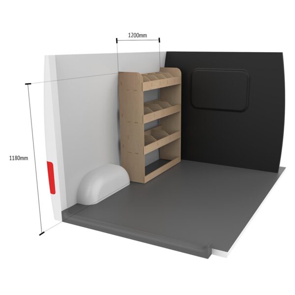 Étagère utilitaire pour Nissan Primastar L2 2001-14 Étagère rangement avant côté conducteur du fourgon – Image 9