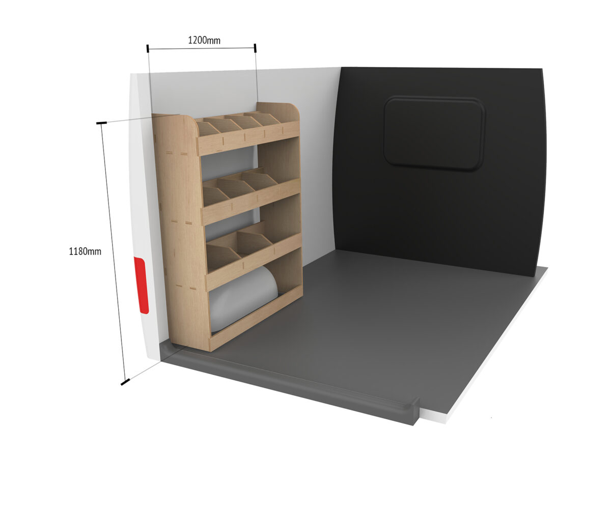 Étagère utilitaire pour Nissan Primastar L2 2001-14 Étagère rangement arrière côté conducteur du fourgon – Image 8
