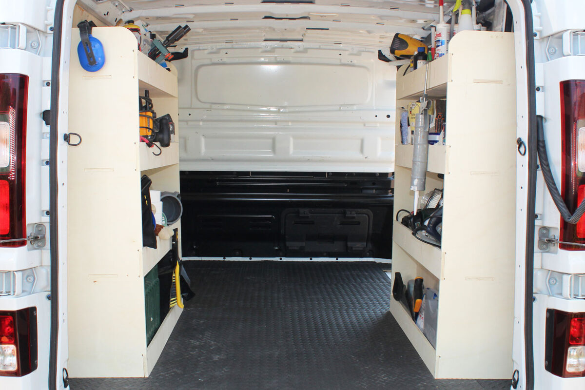 Étagère utilitaire pour Nissan Primastar L2 2001-14 Étagères rangements arrière doubles – Image 1