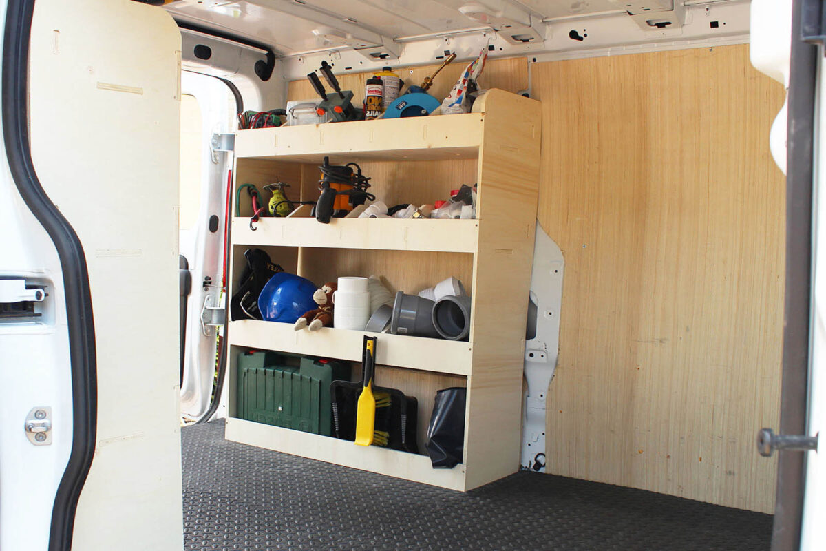 Étagère utilitaire pour Nissan Primastar L2 2001-14 Étagères rangements arrière doubles – Image 3