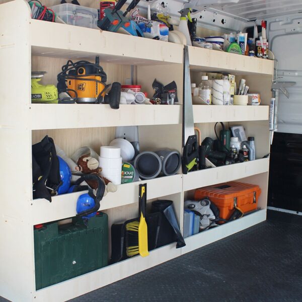 Étagère utilitaire pour Nissan Primastar L2 2001-14 Étagères rangements intégrales côté conducteur du fourgon – Image 2