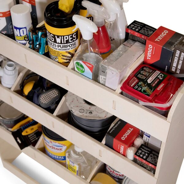 Aménagement utilitaire pour Volkswagen Caddy L2 (Maxi) 2021+ Étagères arrière doubles – Image 4