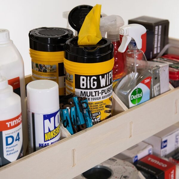 Aménagement utilitaire pour Volkswagen Caddy L2 (Maxi) 2021+ Étagère arrière côté passager pour fourgon – Image 5