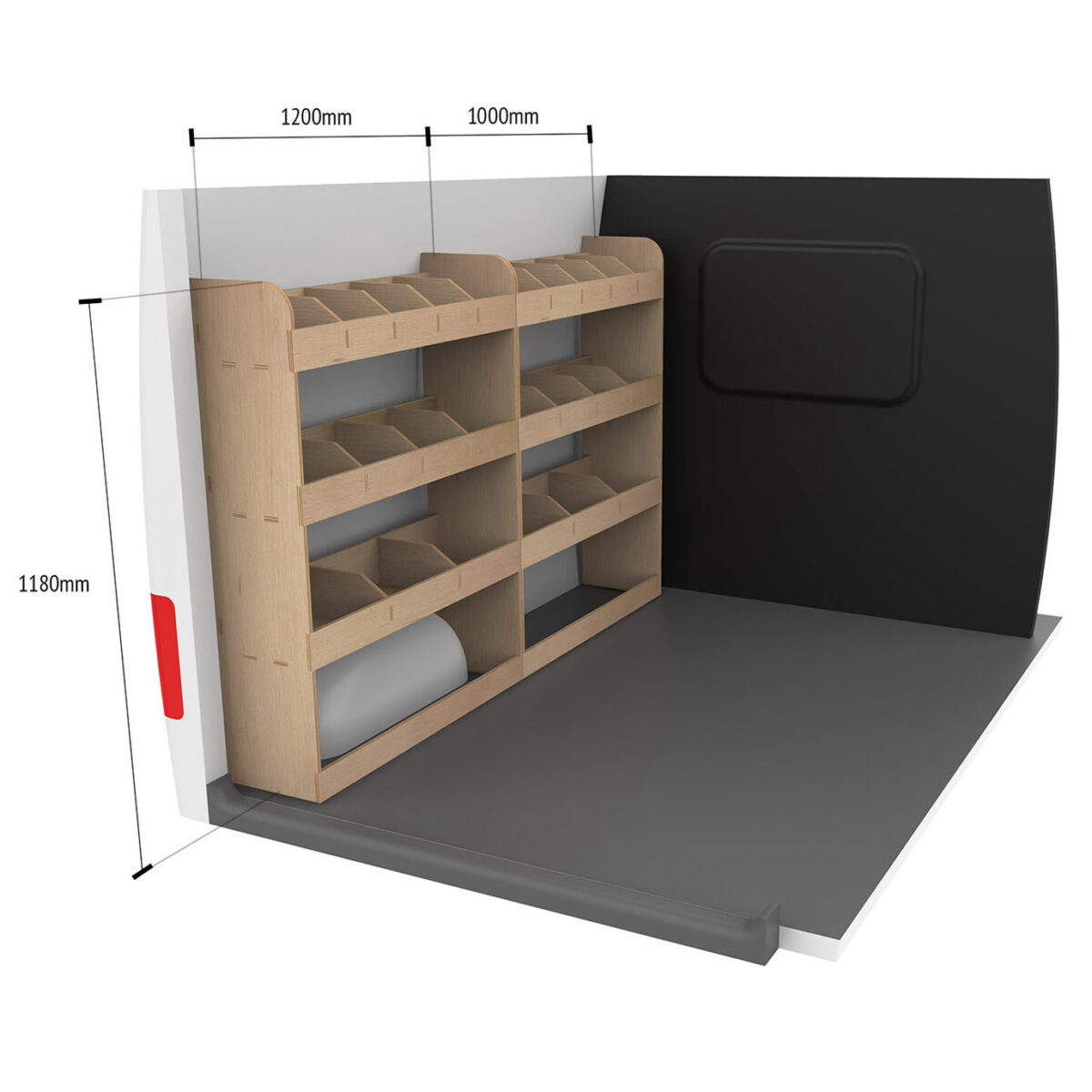 Étagère utilitaire pour Mercedes Vito L3 2003-23 Étagères rangements intégrales côté conducteur du fourgon – Image 8